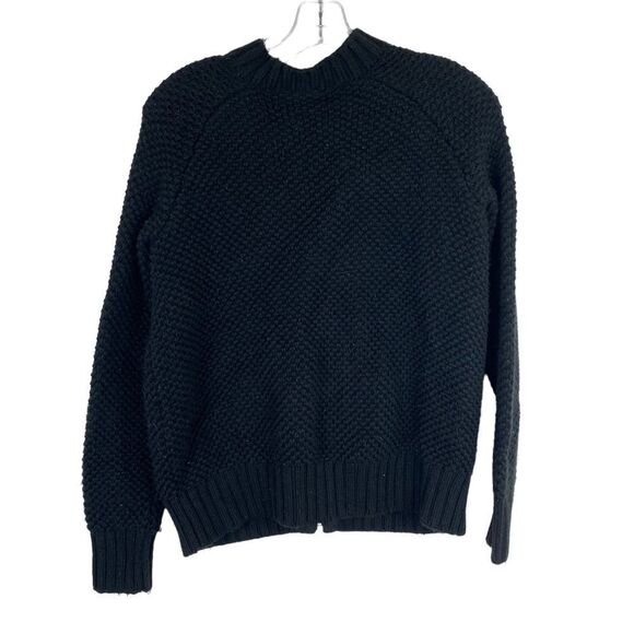 Torrid Black Lace Up Bomber Sweater - Picture 2 of 5